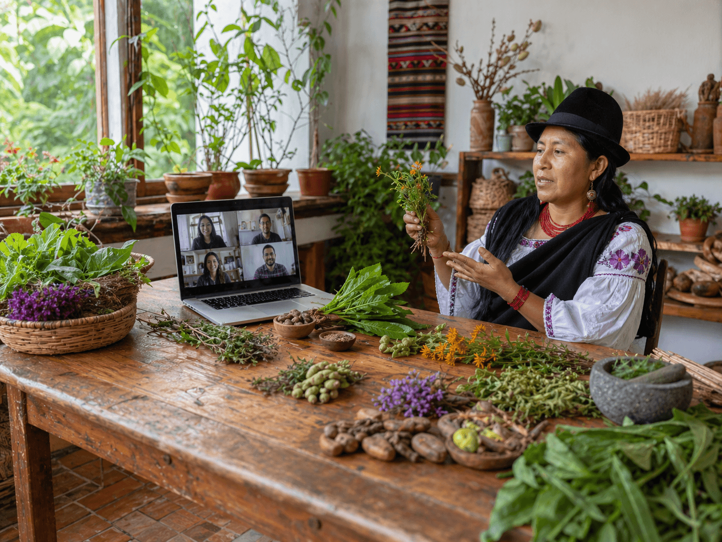 Clase en Vivo: Plantas que Curan — Medicina Ancestral Kichwa